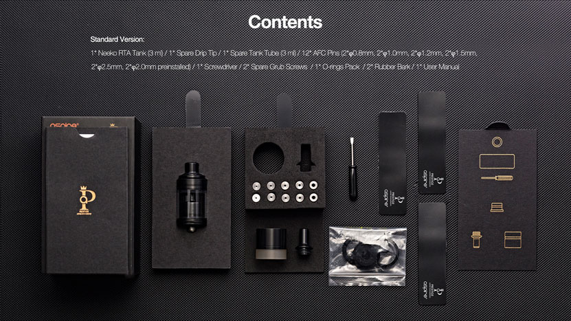 Aspire Neeko RTA Contents