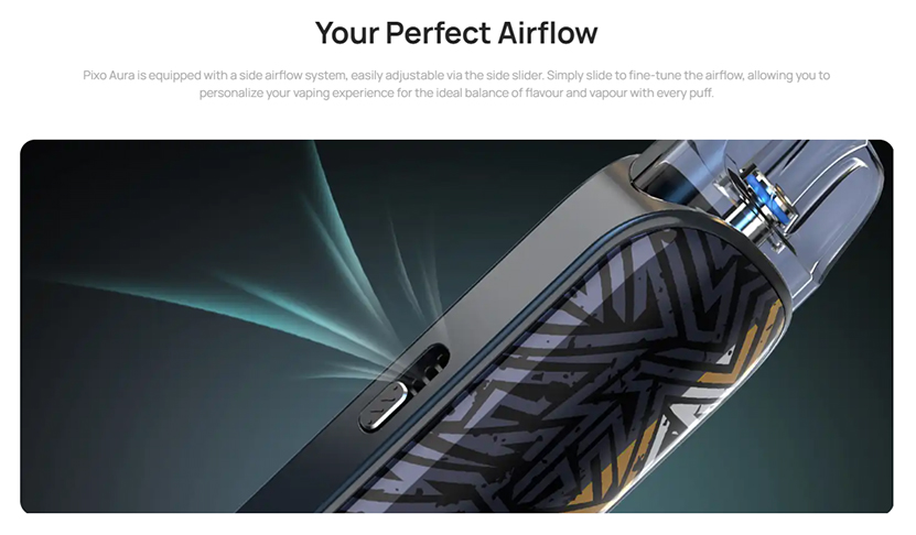 Aspire Pixo Aura Kit Adjustable Airflow