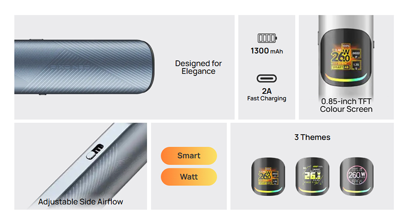 Aspire Pixo Neo Pod Kit Features