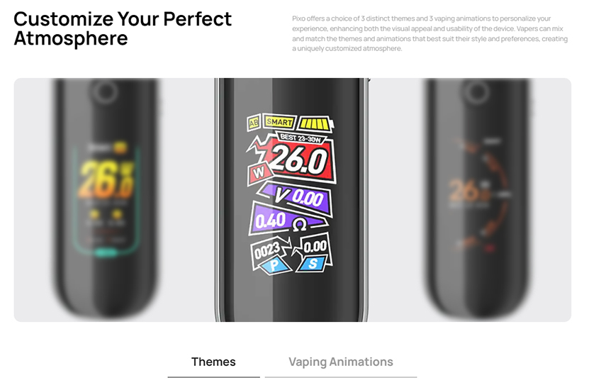 Aspire Pixo Pod Kit 3 Themes