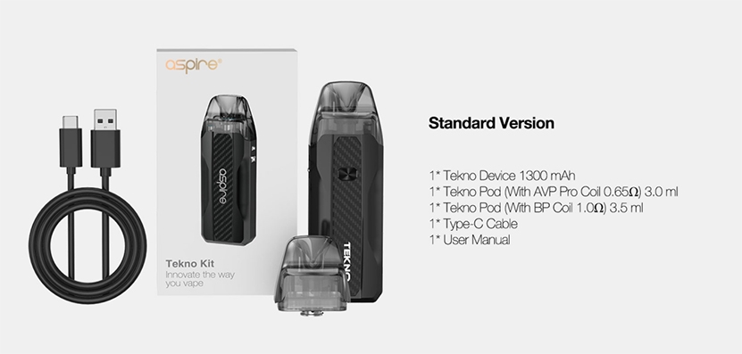 Aspire Tekno Kit – The Vape Life