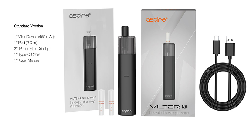 Aspire Vilter Kit package