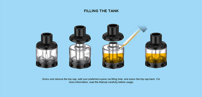Aspire Cleito Disposable Tank Filling 