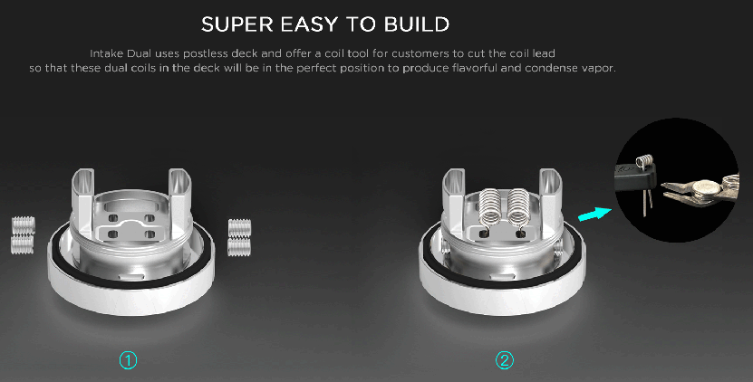 Augvape Intake Dual RTA Build