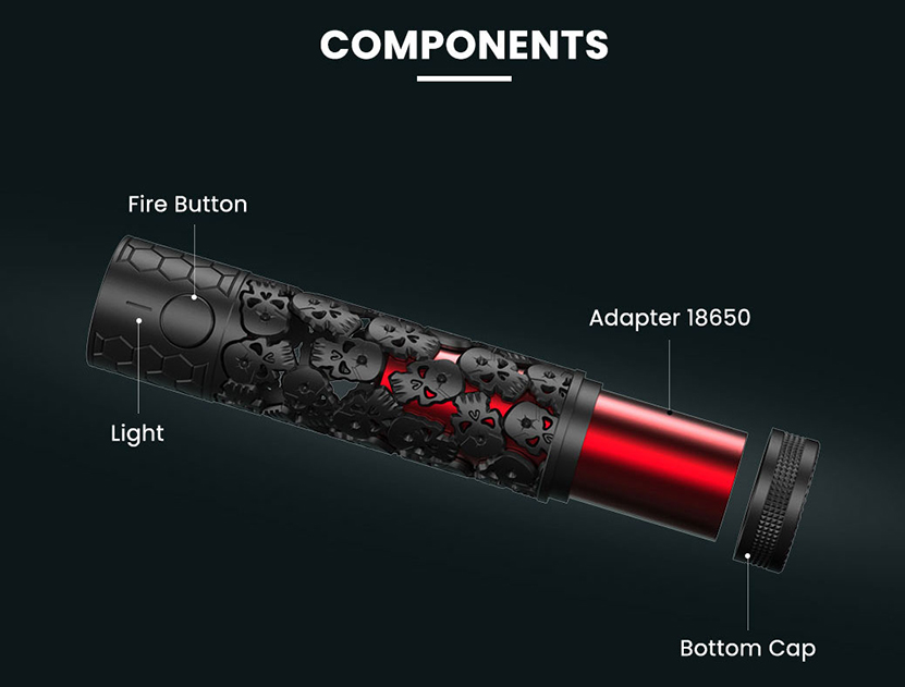 BD Vape Blaster Mod Skull Edition Component
