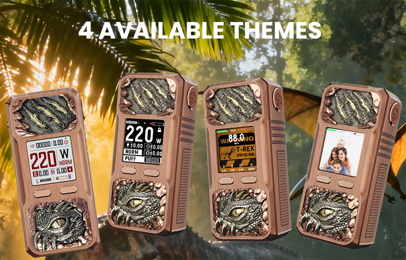 BD Vape Mod Rayden 220 4 Available Themes