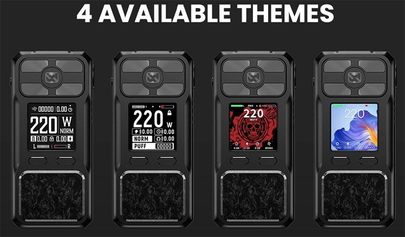 BD Vape Mod Rayden 220 Standard Edition 4 Available Themes