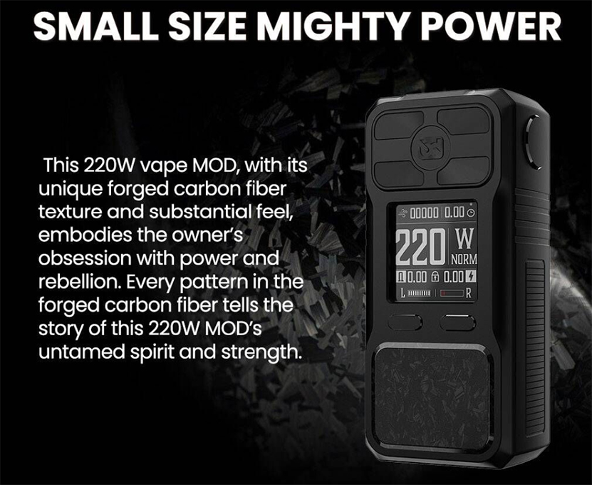 BD Vape Mod Rayden 220 Standard Edition Appearance