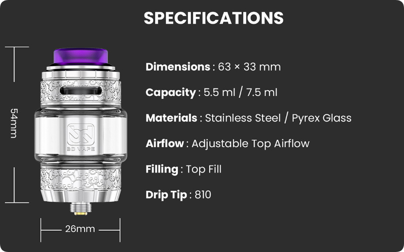BD Vape Precisio 2 Sub Ohm Tank Limited Edition Specification