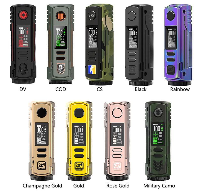 BD Vape Mod Rayden 100 DV Color