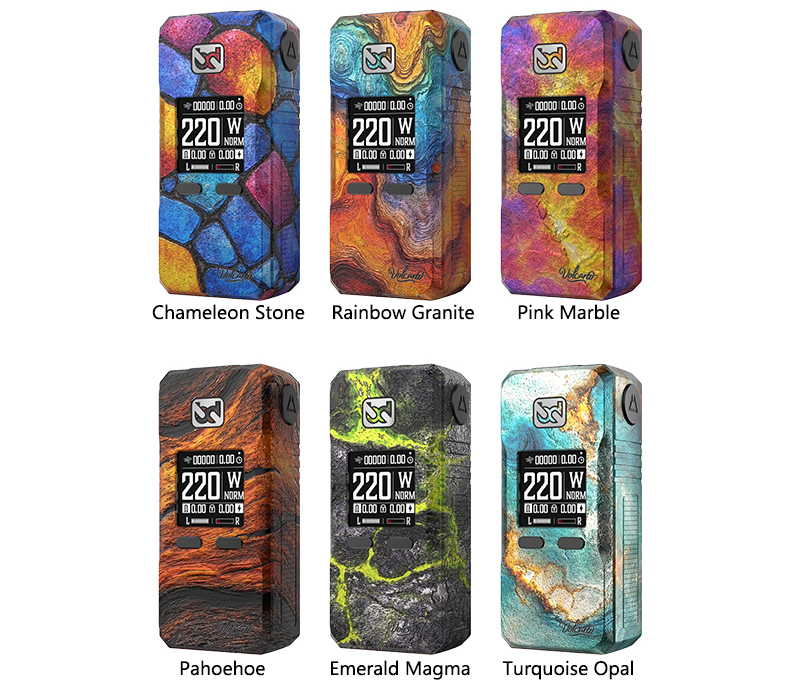 BD Vape Rayden 220 Mod Volcano Edition Colors