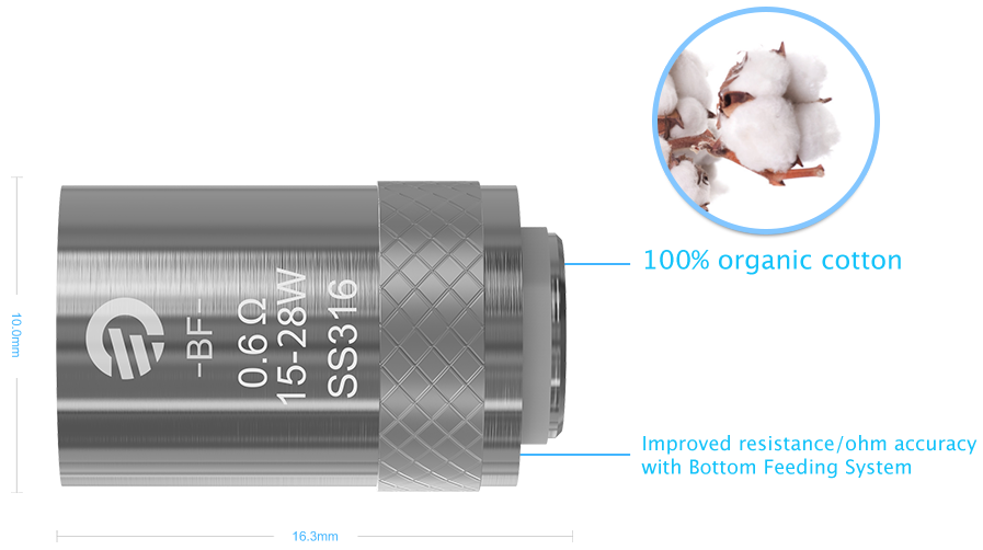 5pcs Joyetech BF Coil For CUBIS/ EGO AIO/ Cuboid Mini - $12.00 : , Canada's Choice For Vapor & Electronic Cigarette Supplies