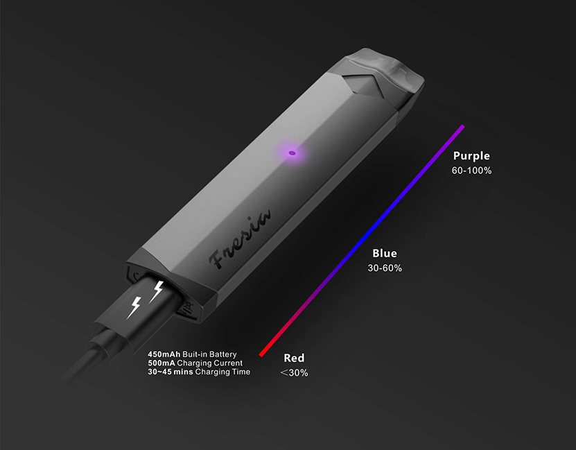 Damn Vape Fresia Pod System Starter Kit Battery