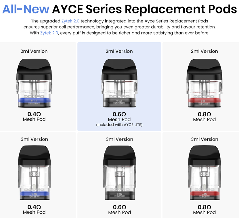 DOVPO Ayce Lite Kit Compatible Pods