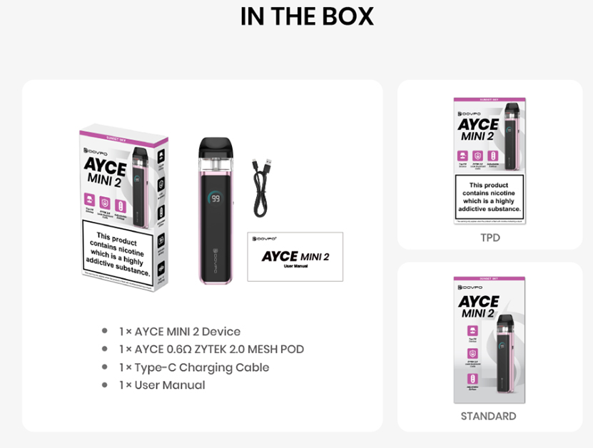 DOVPO Ayce Mini 2 Kit Package