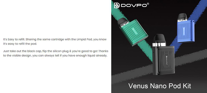 DOVPO Venus Nano Kit Easy to refill