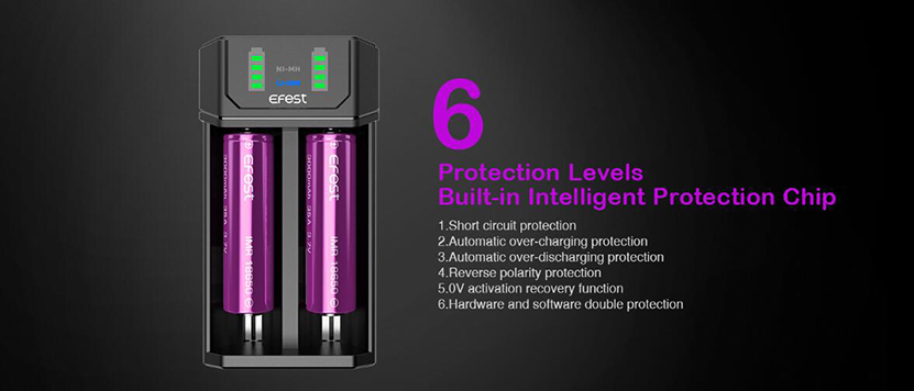 Efest Mega USB Charger Li-ion/Ni-MH Intelligent LED Battery Charger