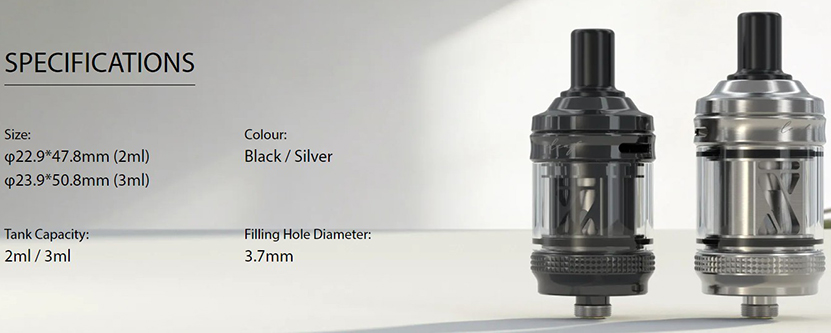 Eleaf GTL X Tank Specifications