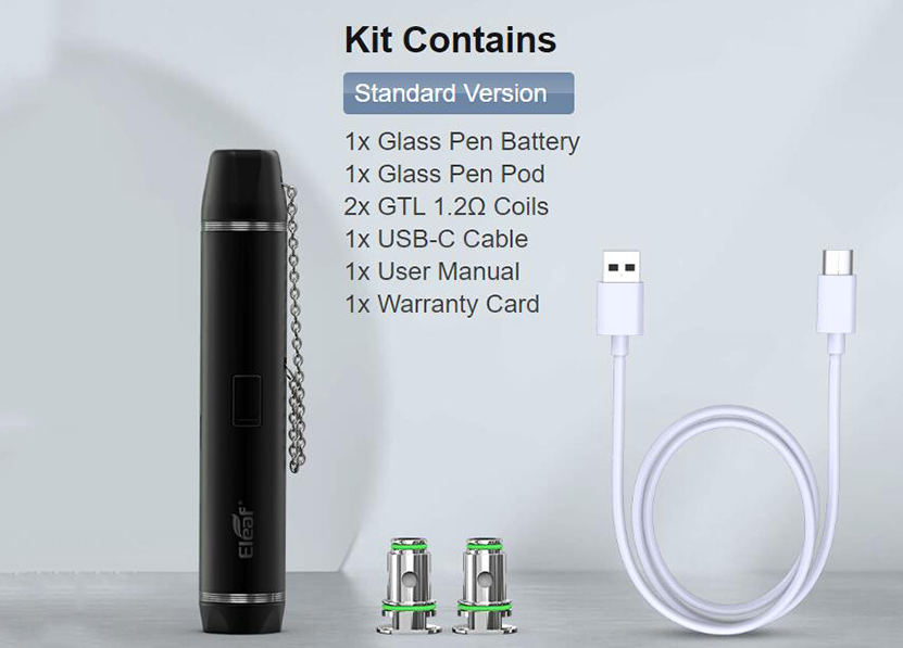Eleaf Glass Pen Kit Content