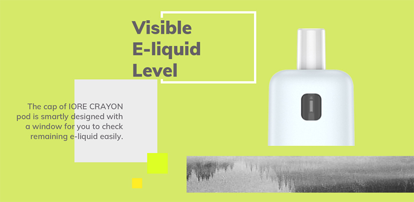 Eleaf IORE Crayon Kit Visible Eliuid Check Window