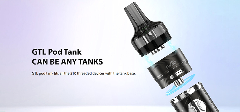 Eleaf iJust 3 with GTL Pod Tank Kit Feature 3