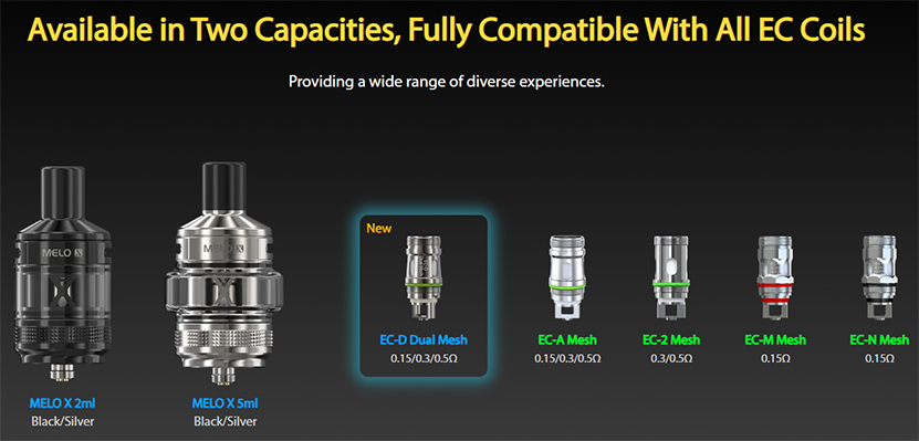 Eleaf iJust X Kit with Melo X Tank Compatible