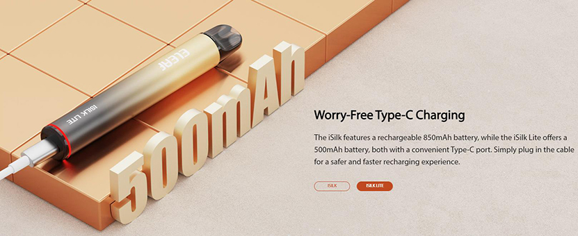 Eleaf iSilk Lite Pod Kit Type-C Charging