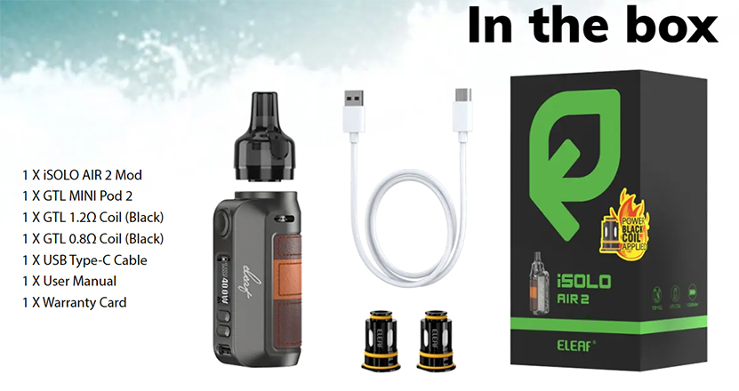 Eleaf iSolo Air 2 Kit Package