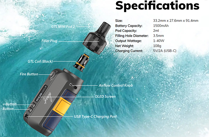 Eleaf iSolo Air 2 Kit Specification