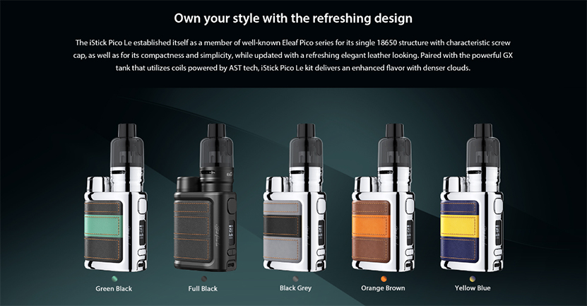 Eleaf iStick Pico Le Kit with GX Tank Features