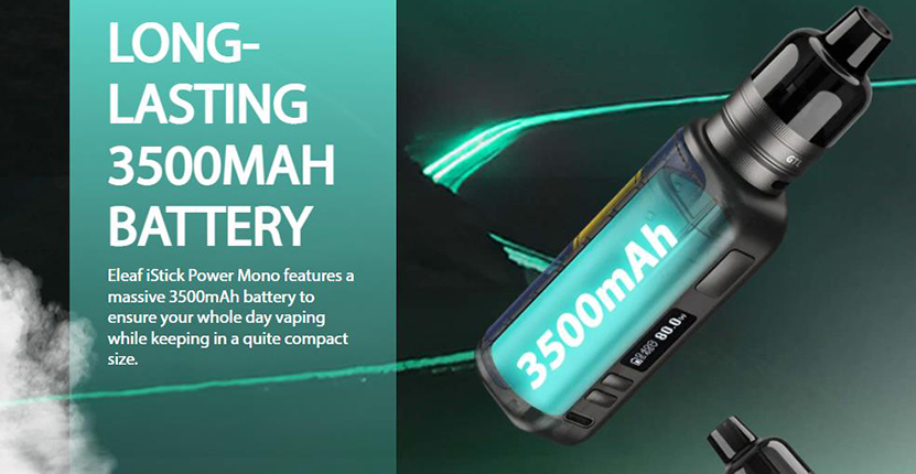 Eleaf iStick Power Mono Kit Battery Capacity