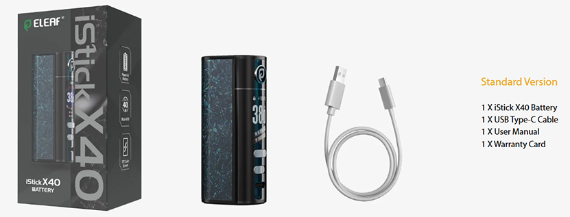 Eleaf iStick X40 Battery Package