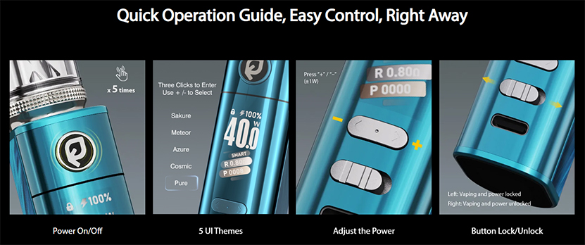 Eleaf iStick X40 Kit Quick Operation Guide