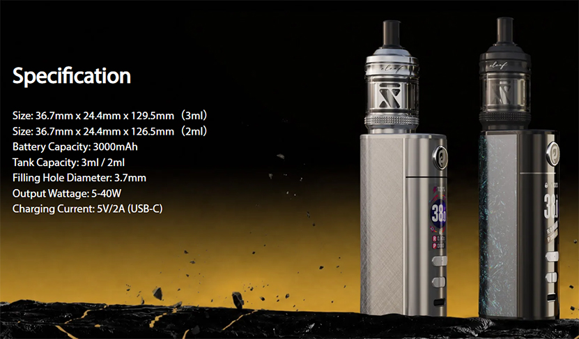Eleaf iStick X40 Kit Specificaion