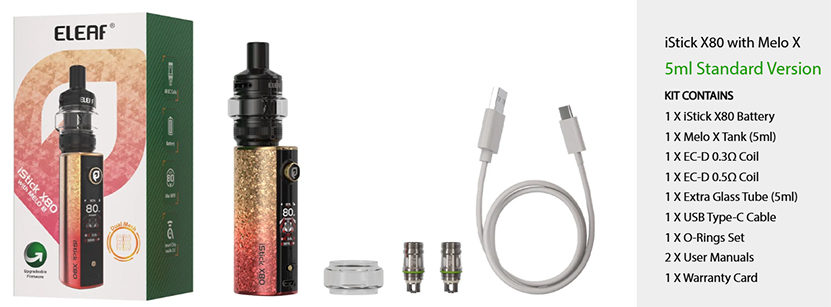Eleaf iStick X80 Kit Package