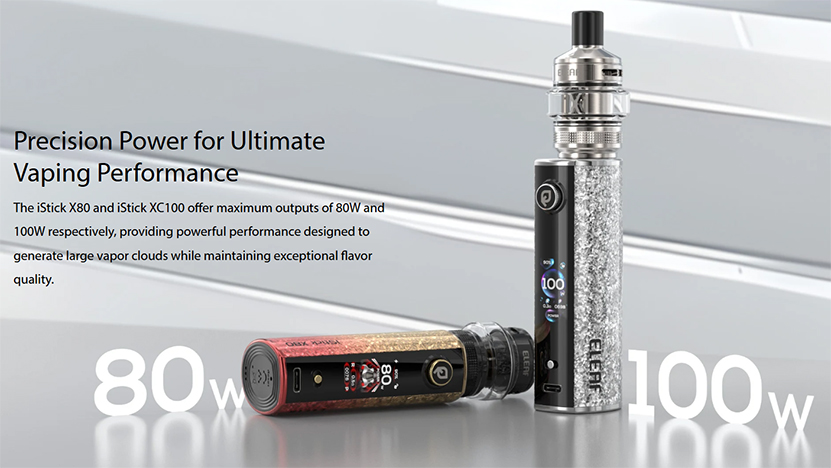 Eleaf iStick X80 Kit and Eleaf iStick XC100 Kit Output Wattage