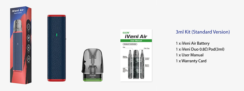Eleaf iVeni Air Kit Package 3ml