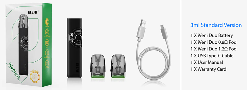 Eleaf iVeni Duo Pod Kit 3ml Version