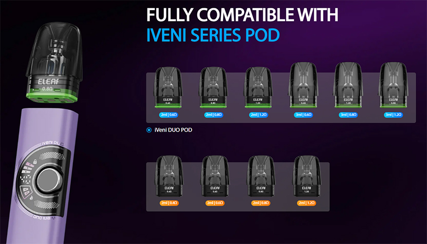 Eleaf iVeni Duo Pod Kit Compatible