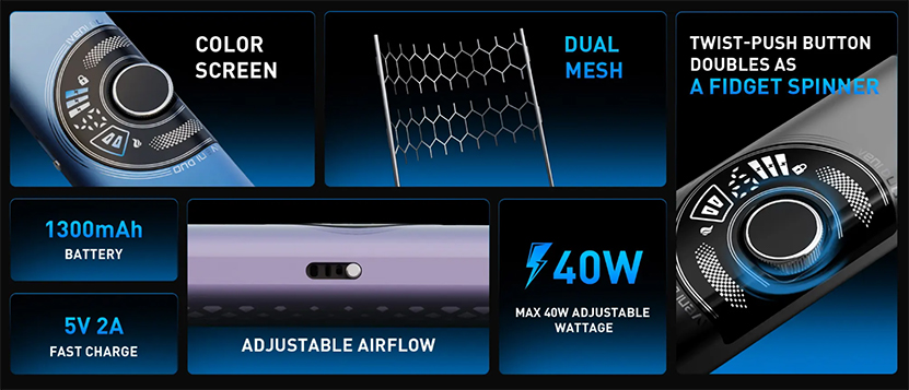 Eleaf iVeni Duo Pod Kit Features