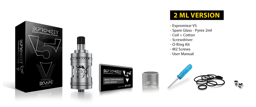Exvape Expromizer V5 MTL RTA Packing