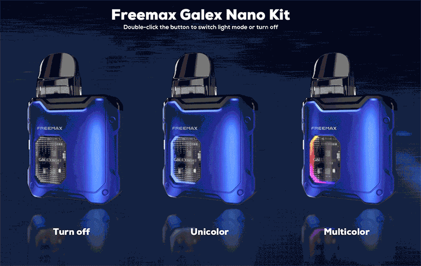 Freemax Galex Nano Kit Light Modes
