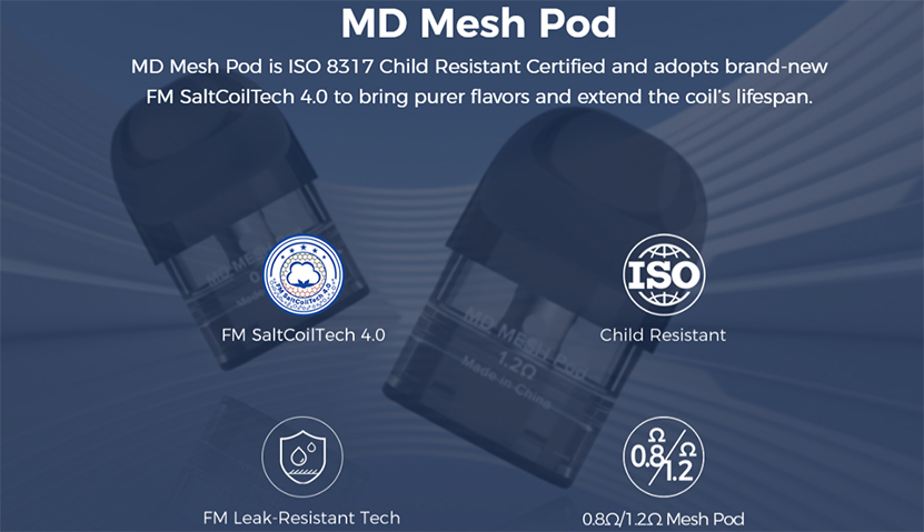 Freemax MD Mesh Pod Features