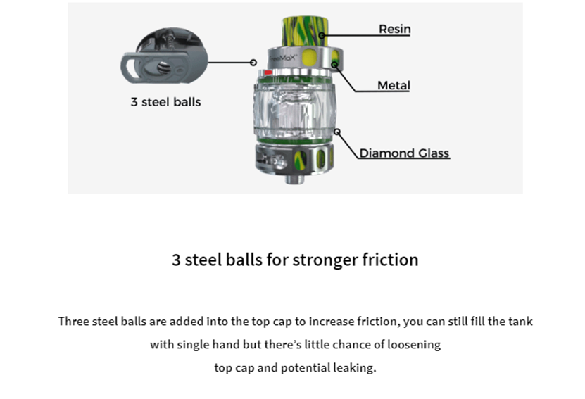 M Pro 2 Sub Ohm Tank 3 Steel Balls