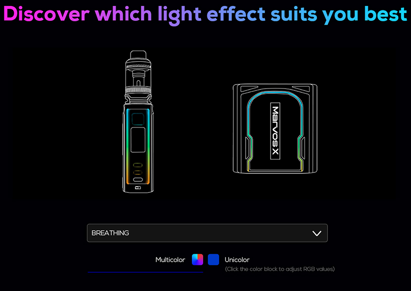 Freemax Marvos X Pro 100W Kit Light Design
