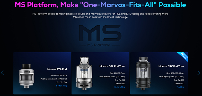 Freemax Marvos X Pro 100W Kit MS Coil