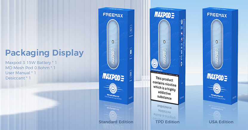 Freemax Maxpod 3 15W Kit Package