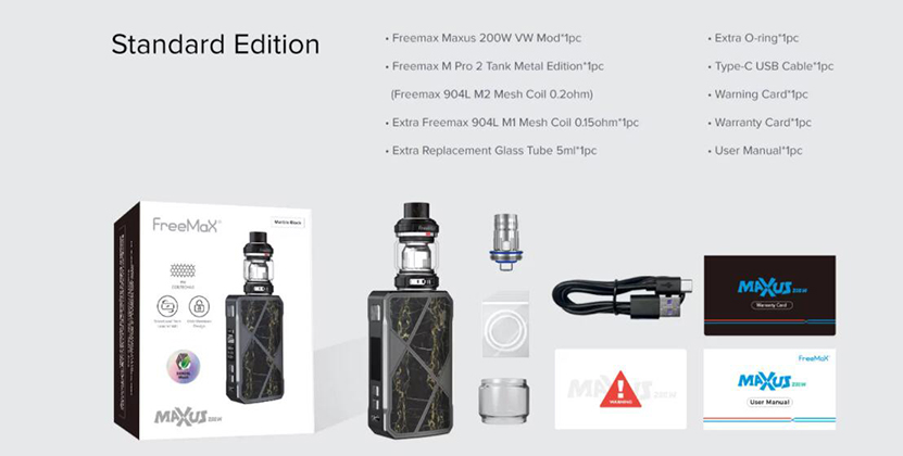 Freemax Maxus 200W Kit Feature 12