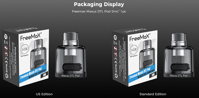 Freemax Maxus DTL Pod Package