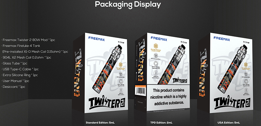 Freemax Twister 2 80W Kit Package